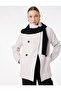 Long Sleeve Buttoned Pocketed Stand Collar Cashmere Coat - 2