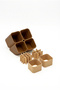 Modular Pen Holder Organizer with Grid Compartments (Pastel Brown Color) - 4