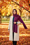 Spring Leaf Patterned Mesh Cotton Shawl - 2