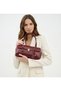 Women's Burgundy Hand and Shoulder Bag Soft Faux Leather, High Quality Workmanship, Stylish Design - 7