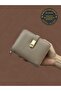 Mink Soft Leather Women's Wallet with Gold Detail