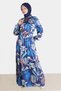PATTERNED DRESS WITH TIE DETAIL 42621 - 2