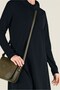 Draped Collar Knitwear Tunic 4824 - 4