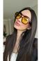 Vehla Leopard Pattern Yellow Color Trend Glasses Sunglasses Colored Glass New Season Big Glasses - 6