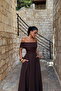 TNS-4412 Creil Dress – Simple and Elegant Design – Made from Double Fabric - 2