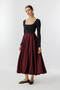 Satin Princess Burgundy Skirt - 3
