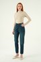Tint Green High Waist Mom Jeans 1063