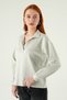 Karmelange Shirt Collar Sweat 8275A - 2
