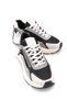 Flararia Ice Black Multicolor Women's Lace-Up High Sole Sneaker Sports Shoes