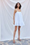 Strappy Mini Frill Dress White - 3