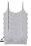 Teenage Girls Cotton String Straps Removable Pads Half Tank Training Bra 6-Pack Gray - 3