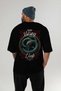 Viking Mythology 25 Back Printed Black Oversize T-Shirt Men Women Cotton Crewneck Tshirt - 5