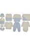 Men's 10-Piece Hospital Outfit Set with Fish Pattern Straps - 100% Cotton - 2