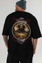 Viking Mythology 3 Back Printed Black Oversize T-Shirt Men Women Cotton Crewneck Tshirt - 6