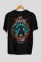 Hrungnir Back Printed Black Oversize T-Shirt Men Women Cotton Crew Neck T-Shirt - 2