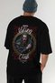 Viking Mythology 12 Back Printed Black Oversize T-Shirt Men Women Cotton Crewneck Tshirt - 7