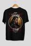 Viking Mythology 2 Back Printed Black Oversize T-Shirt Men Women Cotton Crewneck Tshirt - 2