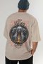 Viking Mythology 24 Back Printed Beige Oversize T-Shirt Men Women Cotton Crew Neck T-Shirt - 6