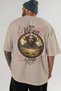 Viking Mythology 3 Back Printed Beige Oversize T-Shirt Men Women Cotton Crew Neck T-Shirt - 5