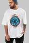 Ymir Front Printed White Oversize T-Shirt Men Women Cotton Crew Neck T-Shirt - 7