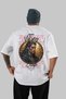 Viking Mythology 2 Back Printed White Oversize T-Shirt Men Women Cotton Crewneck Tshirt