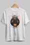 Odin 3 Front Printed White Oversize T-Shirt Men Women Cotton Crew Neck Tshirt