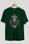 Odin Front Printed Green Oversize T-Shirt Men Women Cotton Crew Neck Tshirt