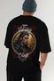 Viking Mythology 2 Back Printed Black Oversize T-Shirt Men Women Cotton Crewneck Tshirt - 7