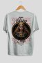 Freya Back Printed White Oversize T-Shirt Men's Women's Cotton Crew Neck T-Shirt - 2