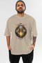 Viking Mythology 15 Pre-Printed Beige Oversize T-Shirt Men Women Cotton Crew Neck T-Shirt - 2