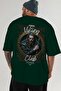 Viking Mythology 12 Back Printed Green Oversize T-Shirt Men Women Cotton Crewneck Tshirt - 6