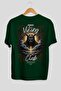 Viking Mythology 9 Back Printed Green Oversize T-Shirt Men Women Cotton Crewneck Tshirt - 2