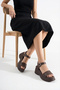 Evelsyra Women's Sandals 00129011 Brown - 3