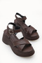 Elysthara Women's Sandals 00129021 Brown - 4