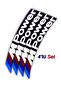 Mpower 3D Automobile Wheel Tire Lettering Sticker Emblem Stripe Motorcycle - Set of 4 - 4