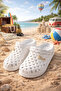 Stylish Design with Stones, Beach, Pool, Garden, Sea, Summer, Soft, Thick Soled, Daily Slippers, Sandals