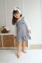 Girl's Crow's Feet Patterned Shirt Dress Stylish Comfortable and Special Occasion Combination-6382-Jlb-088 - 2