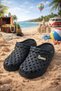 Stylish Design with Stones, Beach, Pool, Garden, Sea, Summer, Soft, Thick Soled, Daily Slippers, Sandals