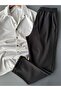 Comfortable Fit Ribbed Shirt + Trousers 2-Piece Combination - 2