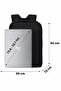Black Laptop Backpack with 2 Compartments, Waterproof Zipper and Fabric Detail - 4