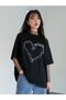Have A Holiday T-shirt - Black, Printed, Crew Neck, Oversize, Short Sleeve, Loose