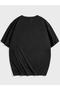 S Energy T-shirt - Black, Printed, Crew Neck, Oversize, Short Sleeve, Loose - 2