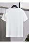Friendly Dog T-Shirt - White Printed Oversize Crew Neck Short Sleeve Loose Fit - 2