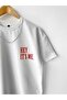 Hey It's Me. T-Shirt - White Printed Crew Neck Short Sleeve Loose - 3