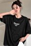 Thousand Masterpieces T-Shirt - Black Printed Oversize Crew Neck Short Sleeve Loose Fit - 4