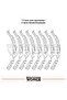 Rks Srk125R Sticker Set of 8 Stickers with Text on the Rim - 3