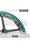 Rks Srk125R Sticker Set of 24 Stickers for Inner Wheel Lettering and Outer Stripe - 2