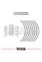 Rks Wheel Compatible Sticker Wheel Outer Strip Set of 16 Stickers - 3