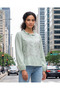 Women Green Embroidered Blouse