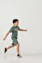 Goals Printed Boys' Shorts - T-Shirt Set - 3